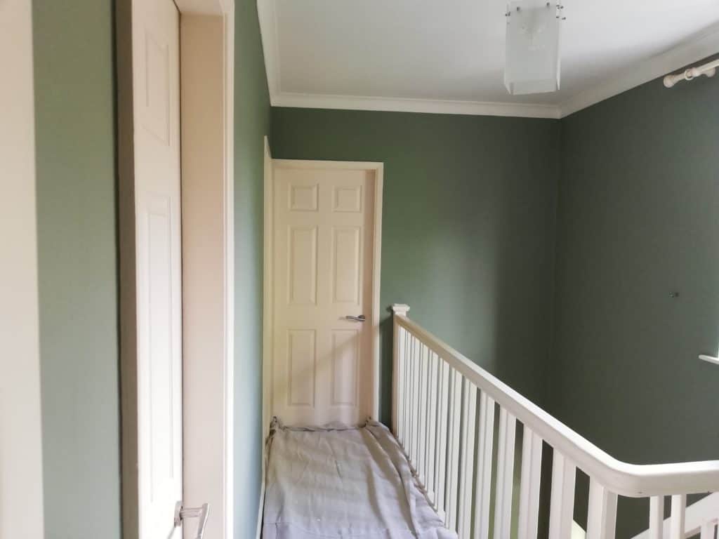 a painted banister in chesterfield